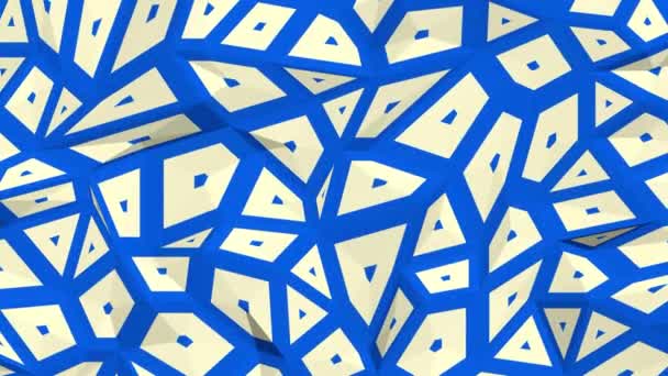 Formes Géométriques Rayures Multicolores Fond Abstrait — Video
