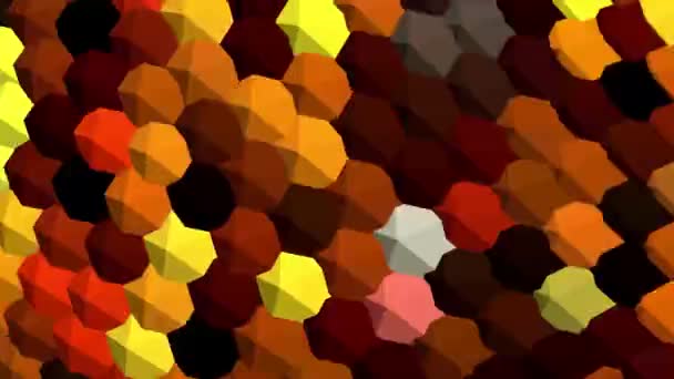 Abstract Background Mosaics Changing Colors — Stock Video