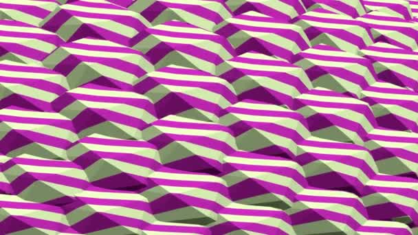 Rayures Zigzag Multicolores Abstrait Fond — Video