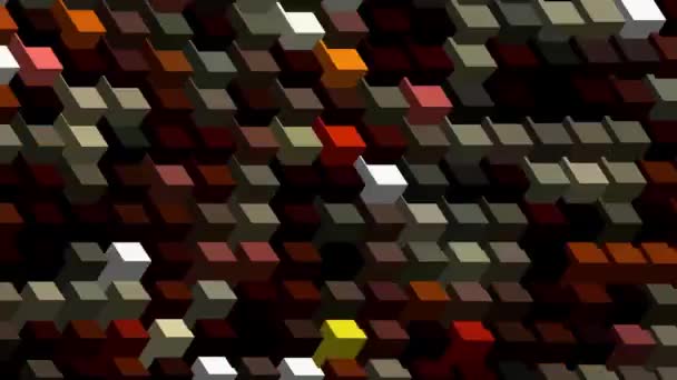 Abstract Background Mosaics Changing Colors — Stock Video