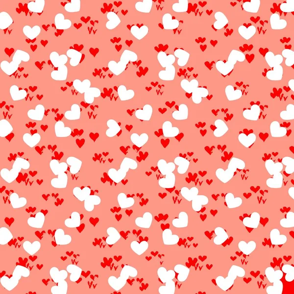 Festive Background Heart Outlines Seamless Pattern Greeting Cards Wrapping Paper — Stock Photo, Image