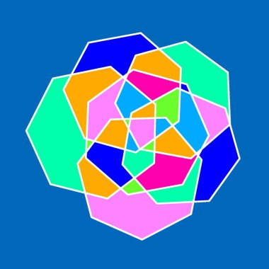 Modern geometrik grafik tasarım. Bitmap