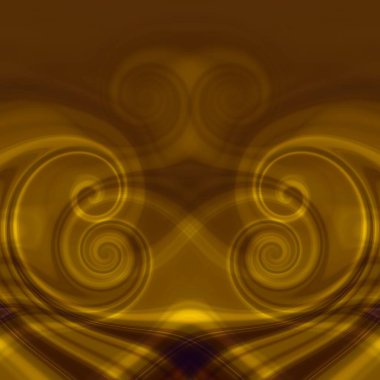 Kaleydoskop geometrik desenler. Optik yanılsama. Sarı turuncu kahverengi bej renkler. Zengin, cazibeli, lüks bir geçmişi var. Antika antika barok tarzı. Bohem, bohem. Simetrik soyut çizim