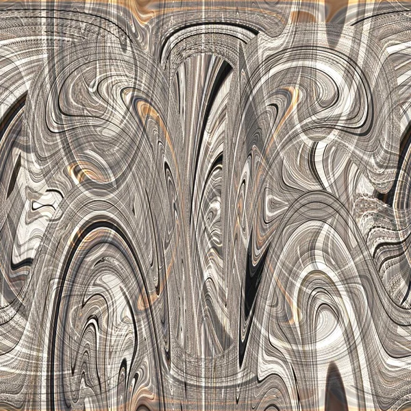 Modelli Geometrici Caleidoscopici Illusione Ottica Giallo Arancio Marrone Beige Colori — Foto Stock
