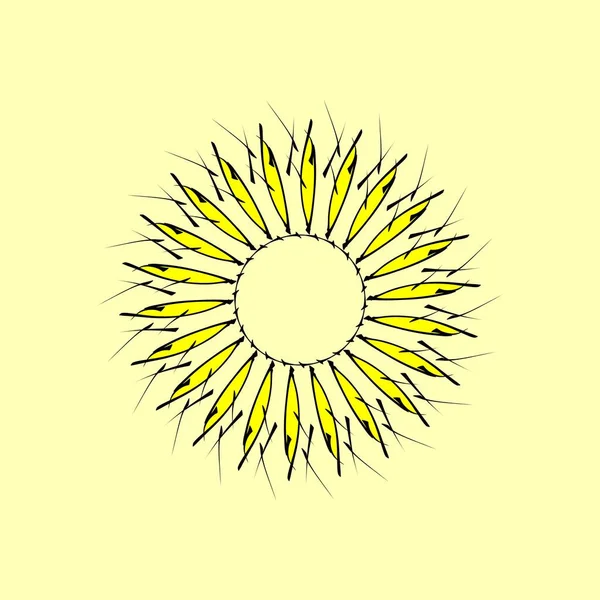 Rund Dekoration Etnisk Mandala Solens Symbol Den Ursprungliga Snöflingan — Stockfoto