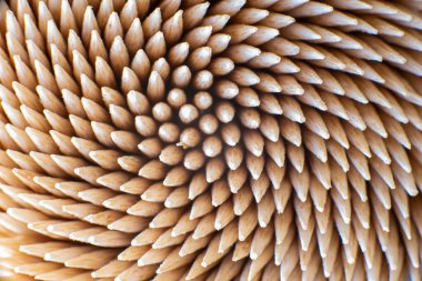 Kürdan çubukları üst görünüm makro çekiminden