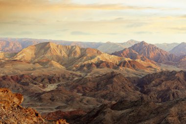 Manzara gibi Mars, Shlomo dağı, Eilat İsrail