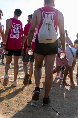 Tel Aviv, İsrail - 25 Haziran 2021: 23. Geleneksel Tel Aviv Onur Haftası. Festival etkinliği