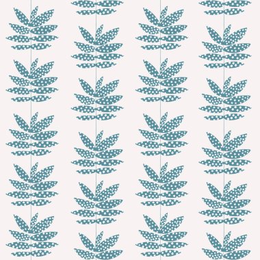 Retro yaprak illüstrasyon çizgisi pürüzsüz tekrarlanan dijital desen ev dekorasyonu ve moda kumaşı veya duvar kağıdı