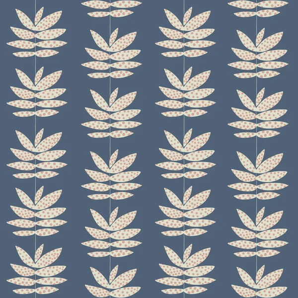 Retro yaprak illüstrasyon çizgisi pürüzsüz tekrarlanan dijital desen ev dekorasyonu ve moda kumaşı veya duvar kağıdı
