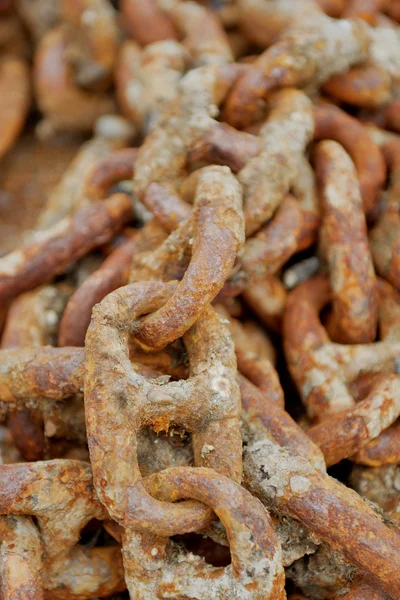 Rusty old ship chain — Stock Photo, Image