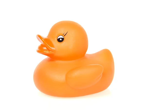 Oranje rubber duck — Stockfoto