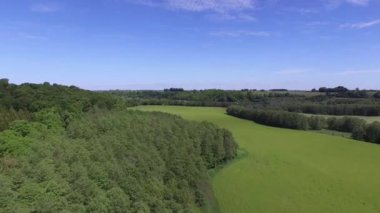 Fyledalen Güney İsveç'te havadan görünümü