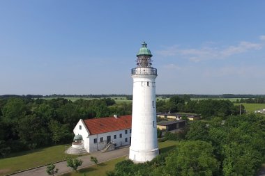 Stevns deniz feneri, Danimarka havadan görünümü