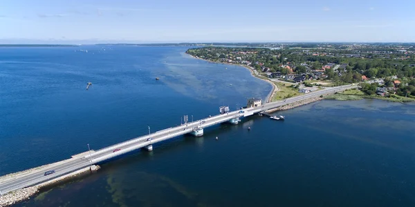 Flygfoto över Kronprins Frederiks bridge, Danmark — Stockfoto