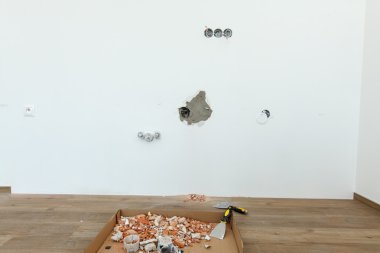 Yeni bir daire yeniden inşası. 