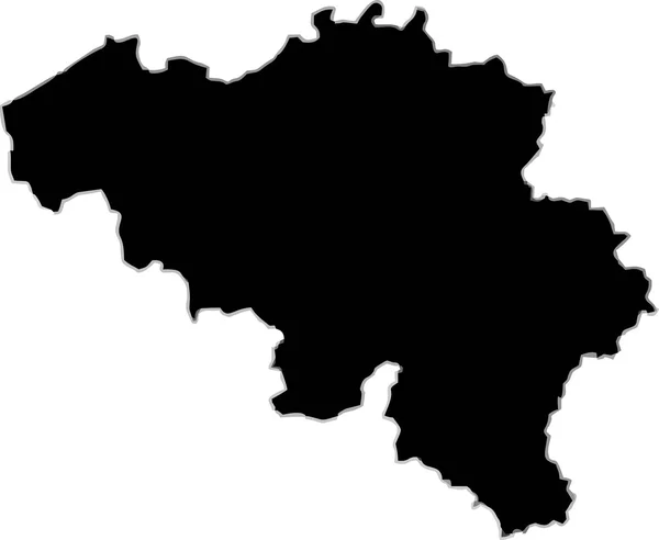 Χάρτης του Βελγίου. — Διανυσματικό Αρχείο