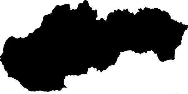 O mapa de Eslováquia . —  Vetores de Stock