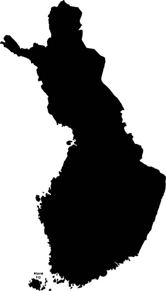 Карта Финляндии. — стоковый вектор