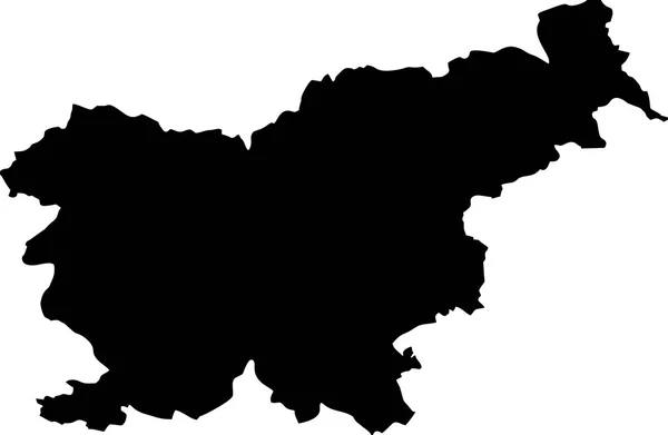 Karta över Slovenien. — Stock vektor