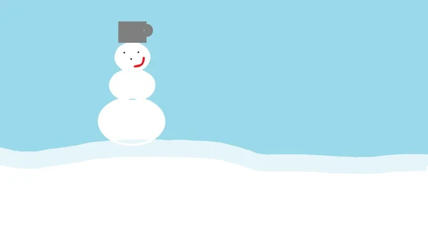 Χριστούγεννα χιονάνθρωπος (διάνυσμα). — Διανυσματικό Αρχείο