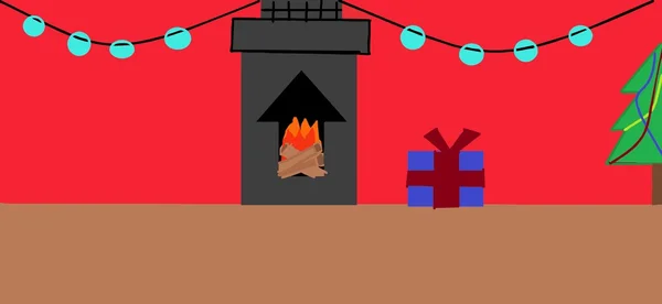 Ambiente navideño (vector ). — Vector de stock