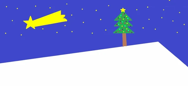 Árbol de Navidad (vector ). — Vector de stock