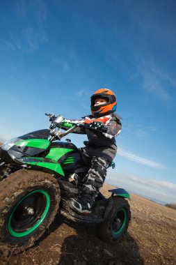 Çocuk elektrik Atv quad rides.
