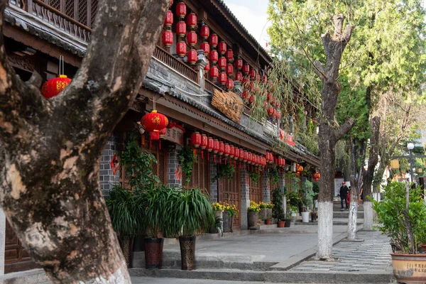 Dali Chiny Luty 2019 Scenic Street Old Town Dali Yunnan — Zdjęcie stockowe
