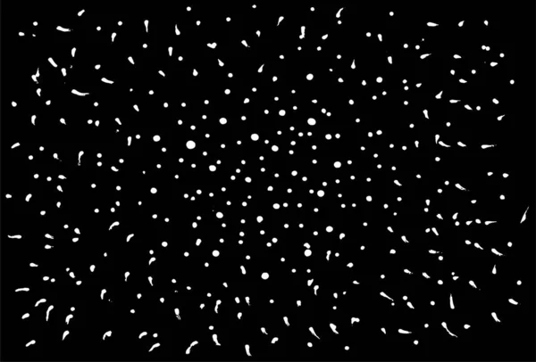 Textura Vectorial Blanco Negro Muchos Puntos Grandes Pequeños Dispuestos Azar — Vector de stock