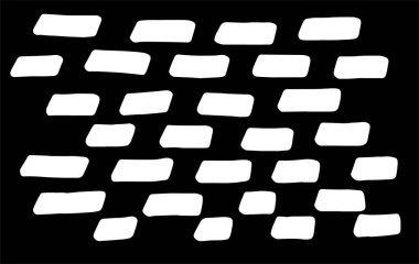 soyut vektör el çizimleri, çizgiler. Şablonlar, desenler, logolar, pankartlar ve simgeler için farklı şekillere sahip tek renkli elementler. Beyaz izole arkaplan.