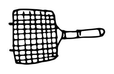 Konsept tasarım için geçmişe dönük pankart. Siyah özet. El çizimi vektör çizimi. Beyaz arka plan, izole. Vektör çizimi. Vektör simgesi. Poster, afiş. El çizimi çizim.