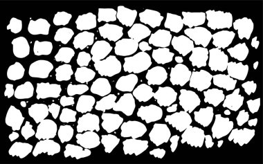 Siyah noktalı güzel soyut tasarım şablonu beyaz arka planda yakın plan. Modern vektör illüstrasyonu. Kağıt sanatı arka plan siyah noktalar kavramsal tasarım için kapak. Soyut modern baskı. Arka plandaki siyah noktalar modern olarak kapatılmıştır.