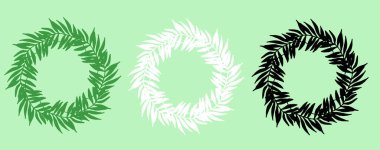 Siyah karalama çelengi tropikal yapraklar yeşil arka planda geçmişe dönük. Modaya uygun çiçek tasarımı. Çiçekli tropikal orman. Çiçek arka planı.