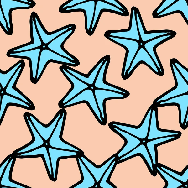 Винтажные Розовые Звезды Бирюзового Цвета Отличный Дизайн Любых Целей Фон — стоковый вектор