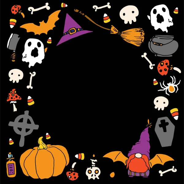 Šablona Halloween Barva Skvělý Design Pro Všechny Účely Vektorová Šablona — Stockový vektor