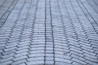 The Ground for Street Road 'daki Perspective View Monotone Gri Tuğla Taş Köşkü. Kaldırımlar, kaldırımlar, kaldırımlar, kaldırımlar, Vintage Tasarım Zemin Döşeme Kalıbı Döşeme Dekoru Döşeme Arkaplanı