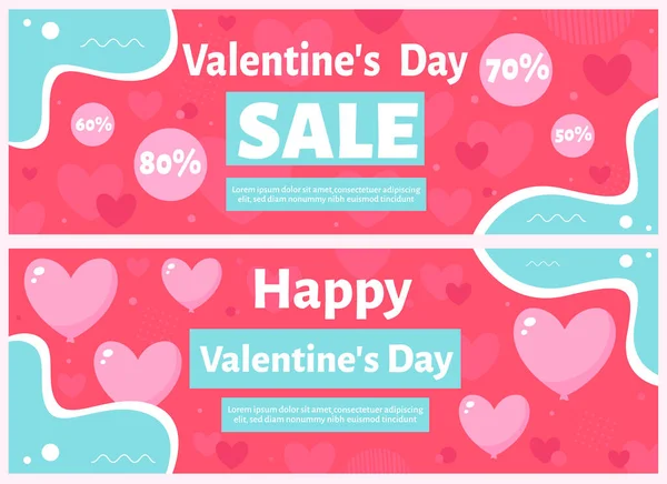 Valentinstag Verkauf Vektorillustration — Stockvektor