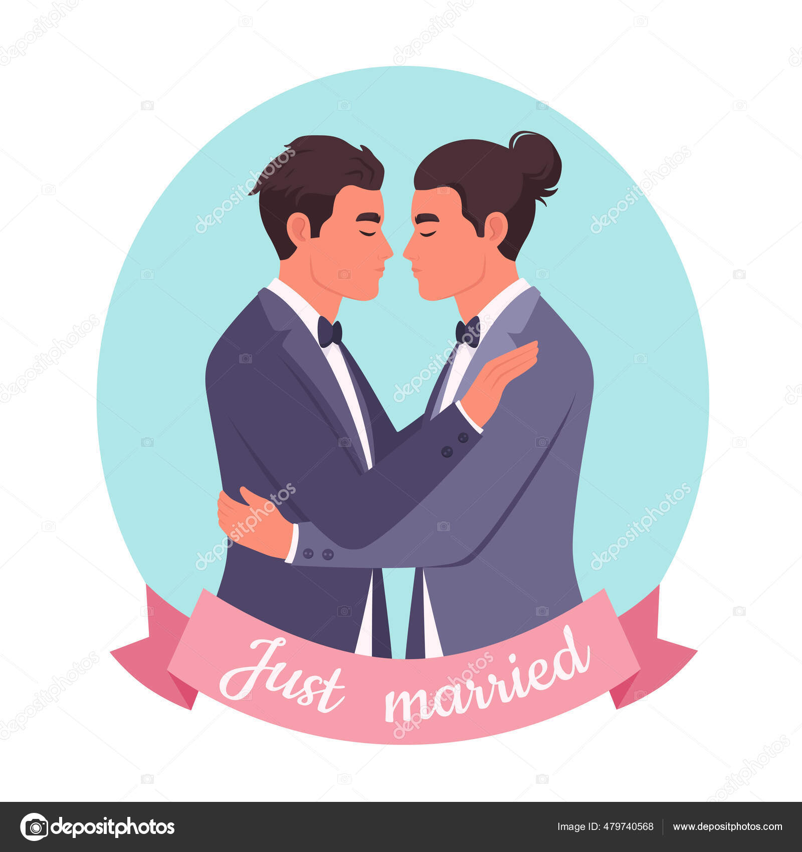 Ballondekoration zur Gay Hochzeit, Just Married Männer Hochzeitspaar