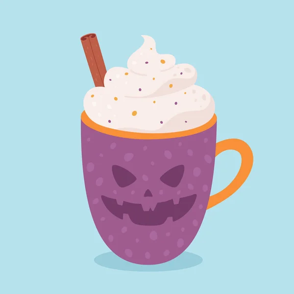 Bebida Halloween Feliz Halloween Truco Trato Ilustración Vectorial — Vector de stock