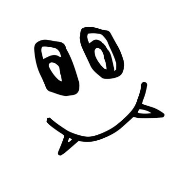 Cadılar Bayramı canavarı suratı. Kabaklar oyulmuş yüz siluetleri. Siyah beyaz görüntüler. Vektör illüstrasyonu