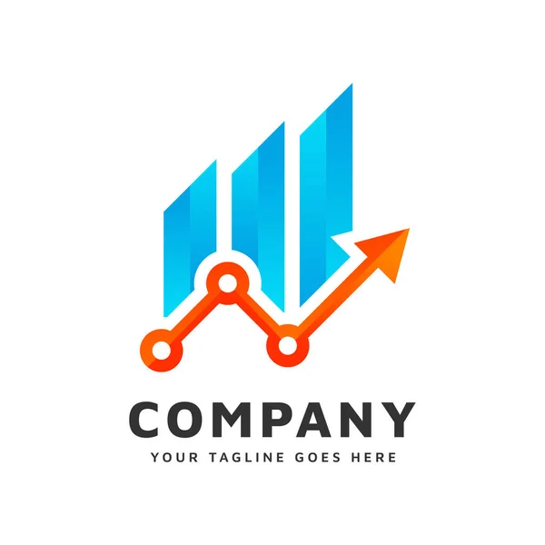 Plantilla Logotipo Contabilidad Financiera — Vector de stock