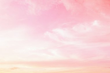 Yumuşak bulutlu gradyan pastel, soyut gökyüzü arkaplanı tatlı renkli.