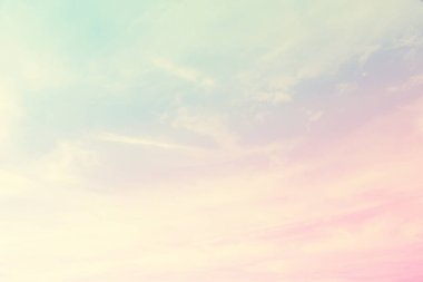 Soft cloudy is gradient pastel,Abstract sky background in sweet color.	