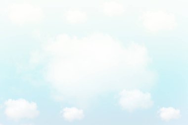 Yumuşak bulutlu gradyan pastel, soyut gökyüzü arkaplanı tatlı renkli.