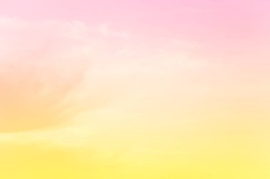 Yumuşak bulutlu gradyan pastel, soyut gökyüzü arkaplanı tatlı renkli.