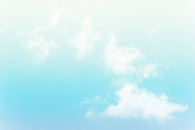 Yumuşak bulutlu gradyan pastel, soyut gökyüzü arkaplanı tatlı renkli.