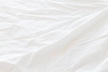 Beyaz kumaş dokusu, buruşuk yüzey