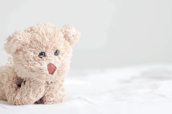 Крупним Планом Знімок Іграшки Плюшевого Ведмедя — стокове фото
