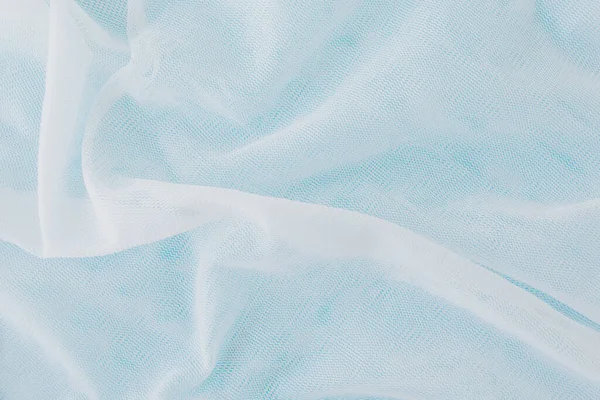 Textura Bolsa Lavandería Color Blanco Sobre Fondo Azul —  Fotos de Stock